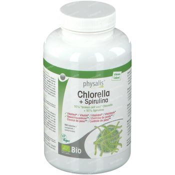 Physalis Chlorella + Spirulina Bio  500 tabletten