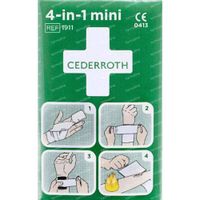 Cederroth Bandage Compressif 4-en-1 Mini 1 bandage