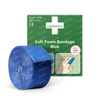 Cederroth Soft Foam Bandage Blue 6 cm x 2 m 51011011 1 verband