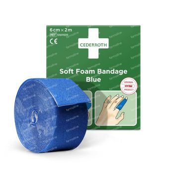 Cederroth Soft Foam Bandage Blue 6 cm x 2 m 51011011 1 bandage