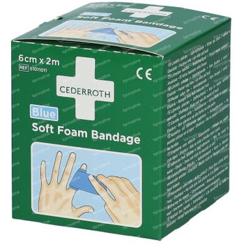Cederroth Soft Foam Bandage Blue 6 cm x 2 m 51011011 1 bandage