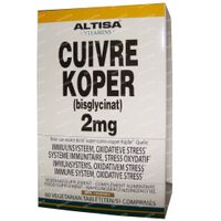 Altisa® Koper Bisglycinaat 2mg 60 tabletten