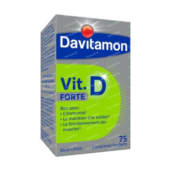 Davitamon Vitamine D Forte Citroen 75 smelttabletten