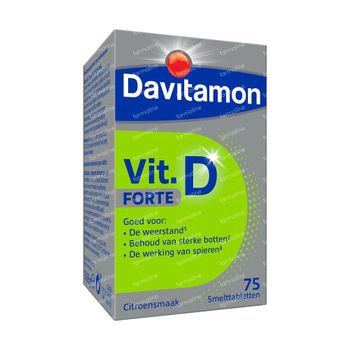 Davitamon Vitamine D Forte Citroen 75 smelttabletten