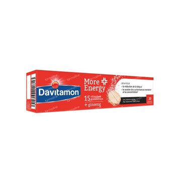 Davitamon More Energy 20 comprimés effervescents
