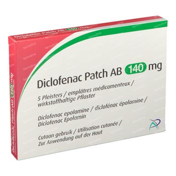 Diclofenac Patch AB 140mg 5 stuks