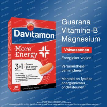Davitamon More Energy 3-in-1 30 tabletten