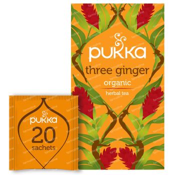 Pukka Herbs Thé Three Ginger 20 pièces