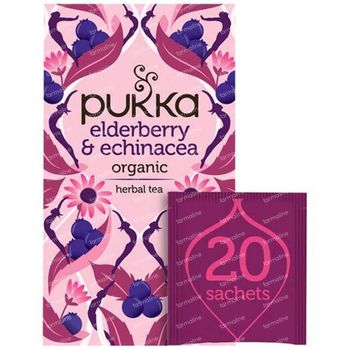 Pukka Herbs Thé Elderberry & Echinacea 20 pièces