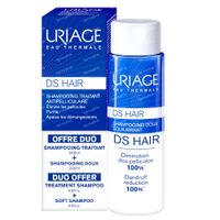 Uriage DS Hair Verzorgende Anti-Roos Shampoo + Milde Evenwichtsherstellende Shampoo 1 set