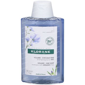 Klorane Volume Shampoo with Organic Flax Nieuwe Formule 200 ml