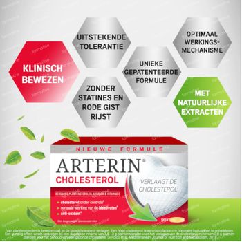 Arterin® Cholesterol - Zonder Rode Gist Rijst en Statines, Goede Tolerantie 150 tabletten