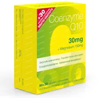 Verlichting hulp in de huishouding Somatische cel Coenzyme Q10 30mg + Magnesium 90 Tabletten + 30 GRATIS 120 tabletten hier  online bestellen | FARMALINE.be