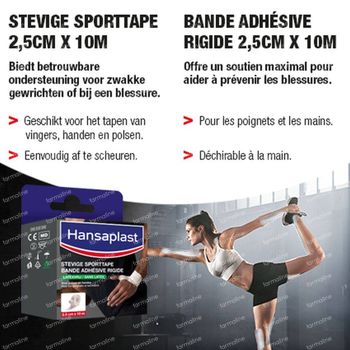 Hansaplast Bande Adhésive Rigide Sans Latex 2,5 cm x 10 m 1 pièce