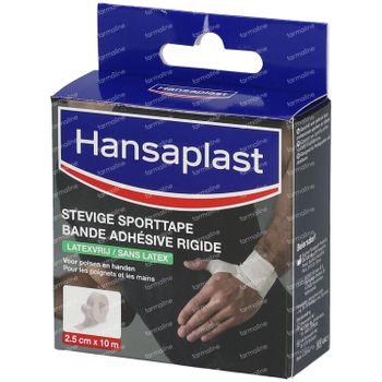 Hansaplast Bande Adhésive Rigide Sans Latex 2,5 cm x 10 m 1 pièce
