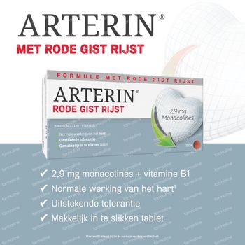 Arterin® Rode Gist Rijst 180 tabletten