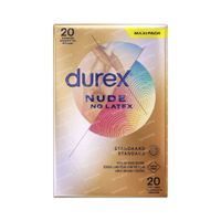 Durex® Nude No Latex Préservatifs 20 préservatifs