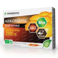 Arkoroyal Gelée Royale 2500mg Bio 20 ampoules