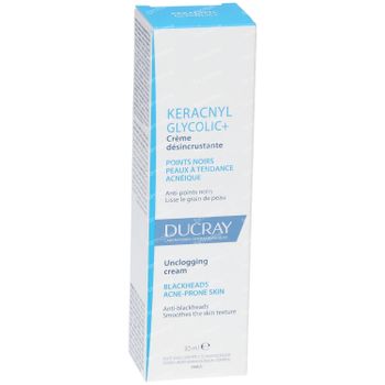Ducray Keracnyl Glycolic+ Unclogging Cream Nieuwe Formule 30 ml