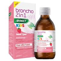 Broncho 2-in-1 Kids Hoestsiroop Aardbei - Droge Hoest, Slijmhoest 120 ml