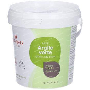 Argiletz Argile Verte Pâte Peau Grasse 1 kg
