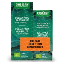 Purasana® Huille Essentielle Eucalyptus Globulus + 10 ml GRATUITE 30+10 ml