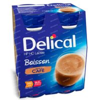 Delical Boisson Lactée HP-HC Café 360kcal 4x200 ml