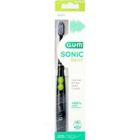 GUM Sonic Daily Elektrische Tandenborstel Soft Zwart 1 stuk