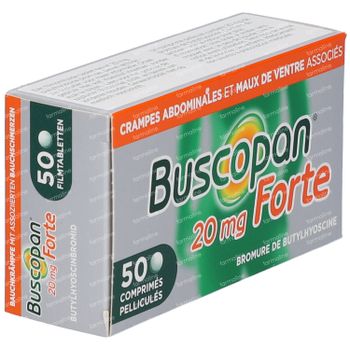 Buscopan Forte 20mg - Buikkrampen 50 tabletten