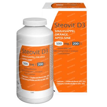 Steovit D3 500/200 Sinaasappel 180 kauwtabletten