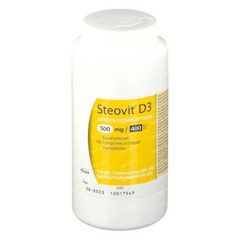 Steovit D3 500mg/400 I.E. Citroen 180 stuks