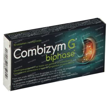 Combizym G Biphase Zware Maag & Vertering 15 tabletten