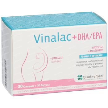Vinalac + DHA/EPA Nieuwe Formule 30+30 stuks