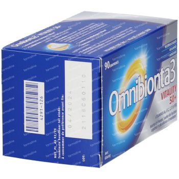 Omnibionta® 3 Vitality 50+ 90 tabletten