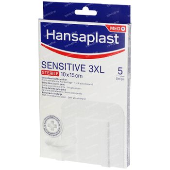 Hansaplast Sensitive 3XL Steriel 10x15cm 5 stuks