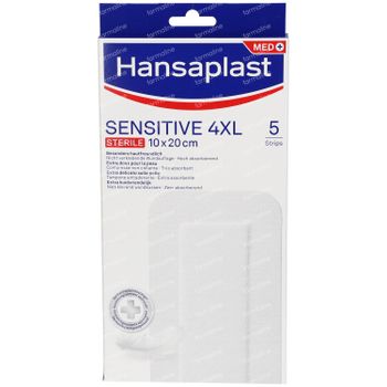 Hansaplast Sensitive 4XL Steriel 10x20cm 5 stuks