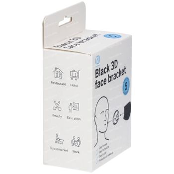Black 3D Face Bracket 5 stuks