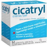 Cicatryl Crème Plaies et Écorchures Superficielles 14x2 g sachets