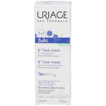 Uriage Baby 1st Cold Cream with Organic Edelweiss Nieuwe Formule 75 ml