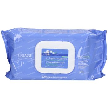 Uriage Baby 1st Cleansing Water Wipes with Thermal Water & Organic Edelweiss 70 stuks