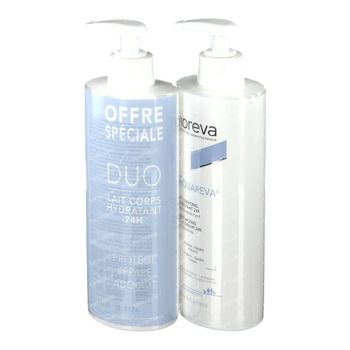 Noreva Aquareva Moisturizing Body Cream 24h DUO 2x400 ml