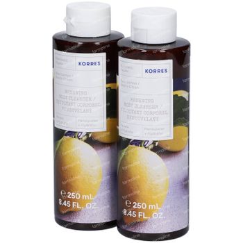 Korres Basil Lemon Renewing Body Cleanser 1+1 GRATIS 2x250 ml