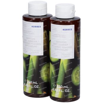 Korres Cucumber Bamboo Renewing Body Cleanser 1+1 GRATIS 2x250 ml