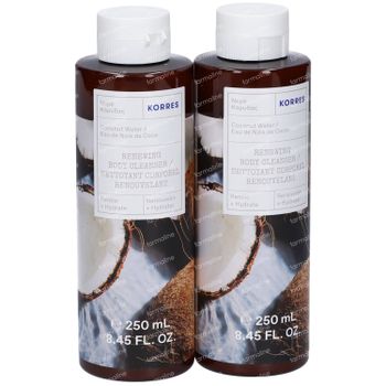 Korres Coconut Water Renewing Body Cleanser 1+1 GRATIS 2x250 ml