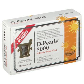 Pharma Nord D-Pearls 3000 + 40 Capsules GRATIS 120+40 capsules