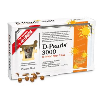Pharma Nord D-Pearls 3000 + 40 Capsules GRATIS 120+40 capsules