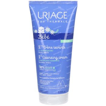 Uriage Baby 1st Cleansing Cream with Organic Edelweiss Nieuwe Formule 200 ml