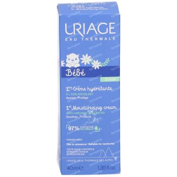 Uriage Baby 1st Moisturizing Cream with Organic Edelweiss Nieuwe Formule 40 ml