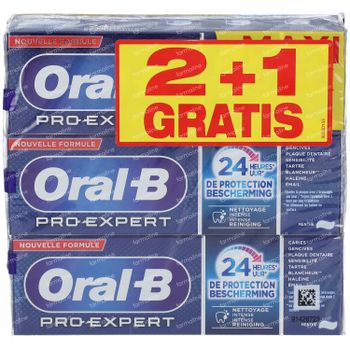 Oral-B Pro-Expert Intense Reiniging Tandpasta 2+1 GRATIS 3x75 ml