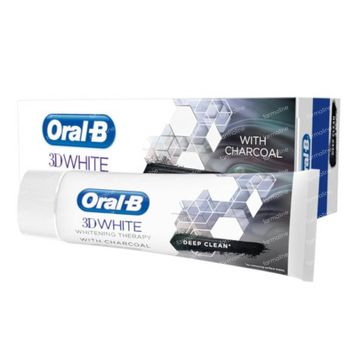 Oral-B Tandpasta 3D White Whitening Therapy Charcoal 75 ml